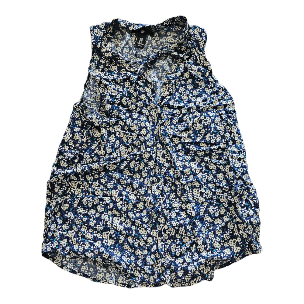 Gap XS Sleeveless Floral Shirt
